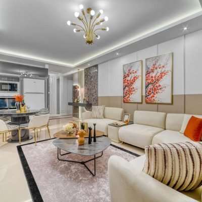 ObagÖl Diamond Residence 2+1 ylelliset huonekalut ja erityisesti suunniteltu asunto myytävänä 45