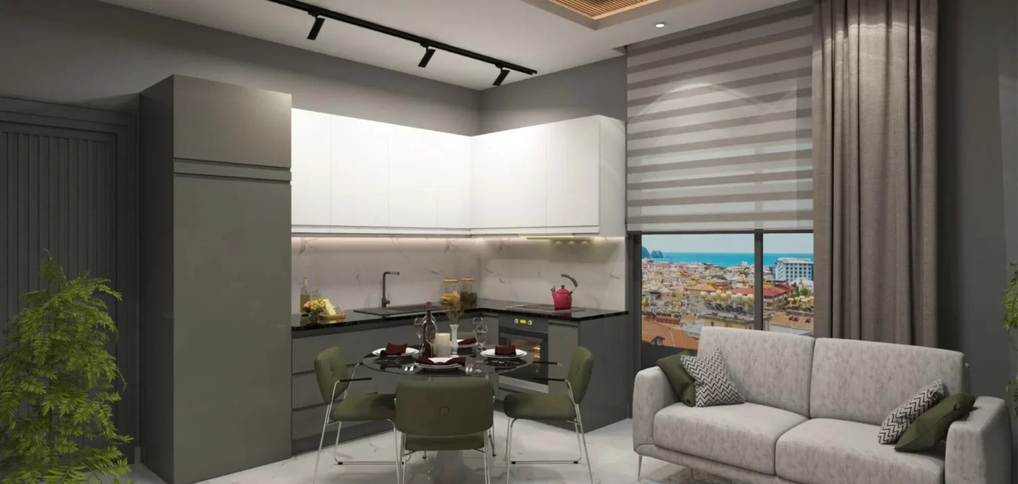 1+1 flade muligheder til salg i Elite Marine 3 projekter i Alanya Center 4