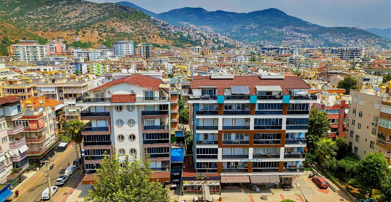 Alanya Cleopatra Beach Residence 1+1 Wohnung zum Verkauf