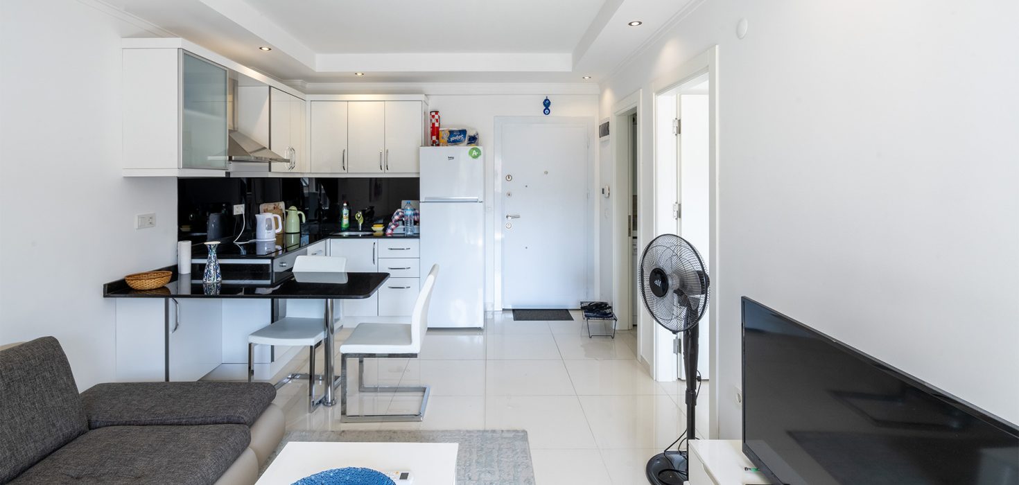 Alanya Cleopatra Beach Residence 1+1 Wohnung zum Verkauf