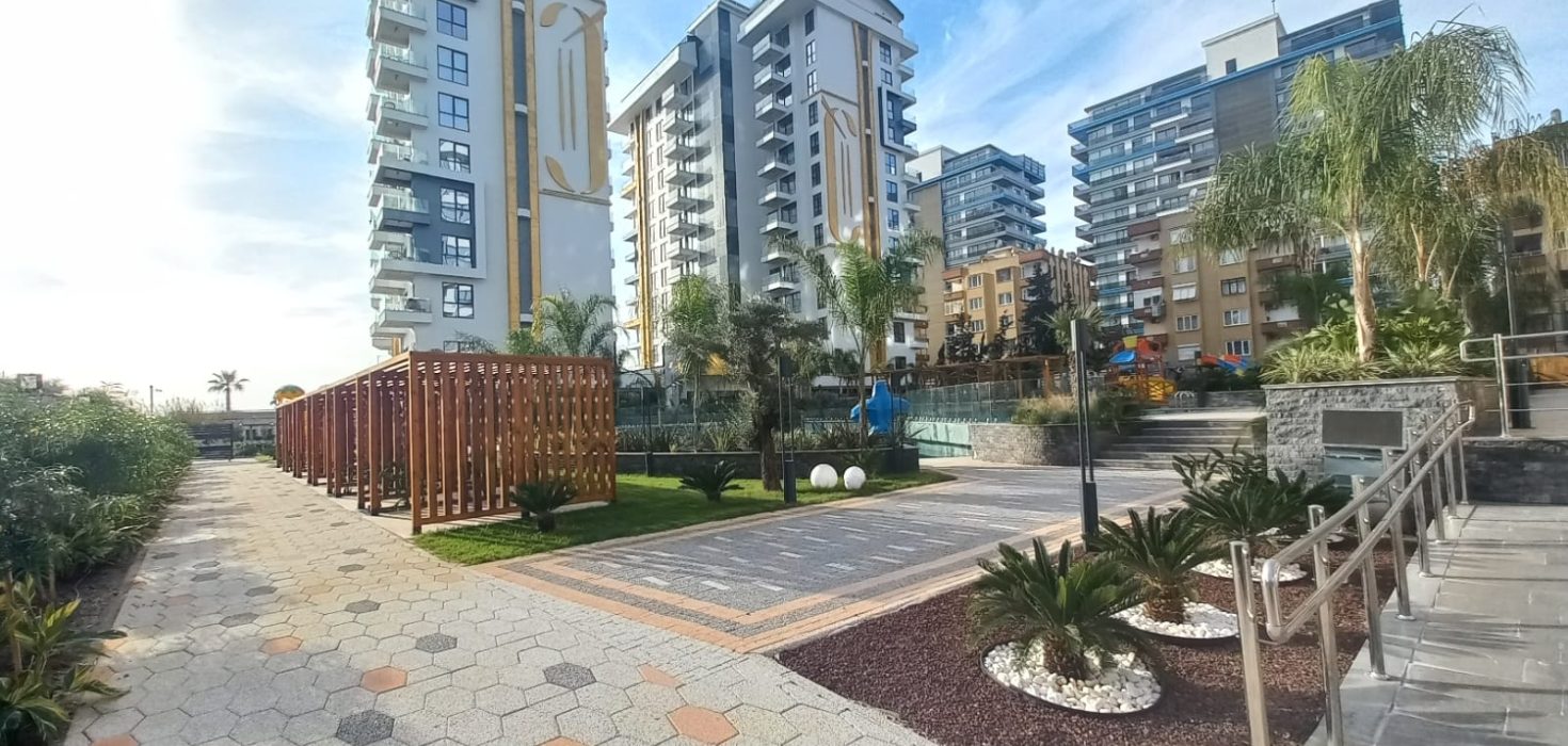 1+1 Wohnungen zum Verkauf mit Meerblick in Cebecİ Towers, direkt am Meer 18