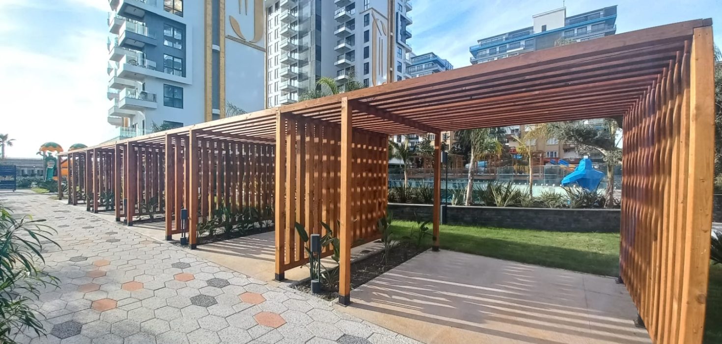1+1 Wohnungen zum Verkauf mit Meerblick in Cebecİ Towers, direkt am Meer 19