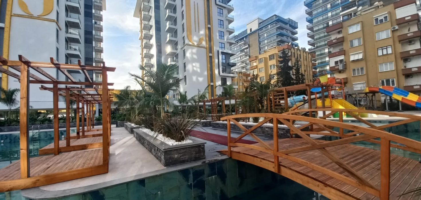 1+1 Wohnungen zum Verkauf mit Meerblick in Cebecİ Towers, direkt am Meer 21