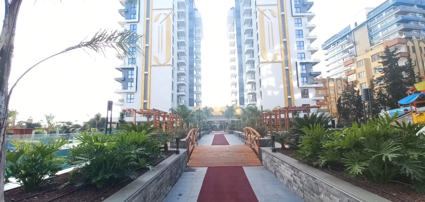 1+1 Wohnungen zum Verkauf mit Meerblick in Cebecİ Towers, direkt am Meer 24