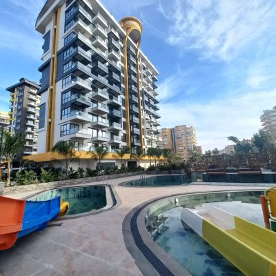 1+1 Wohnungen zum Verkauf mit Meerblick in Cebecİ Towers, direkt am Meer 29