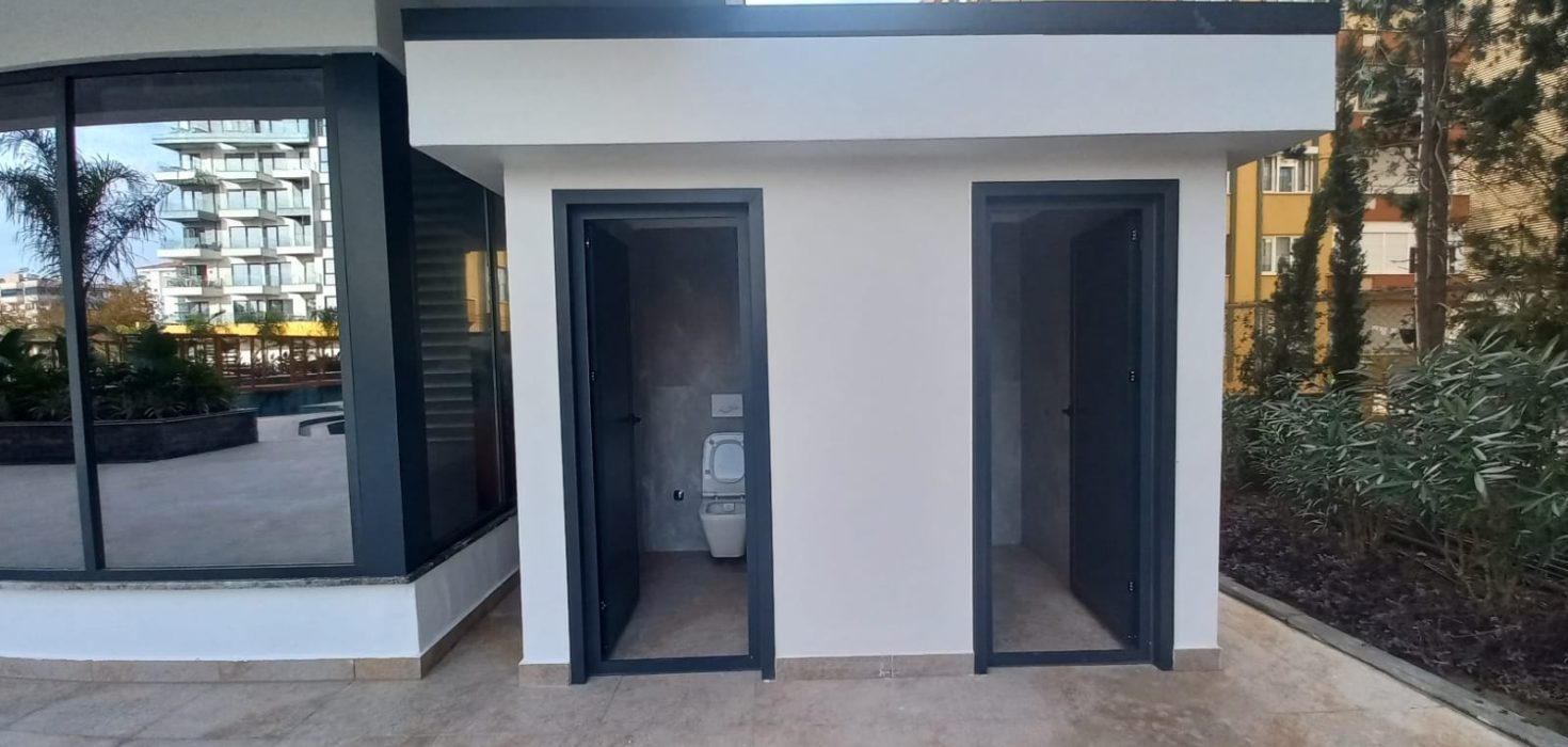 1+1 Wohnungen zum Verkauf mit Meerblick in Cebecİ Towers, direkt am Meer 30